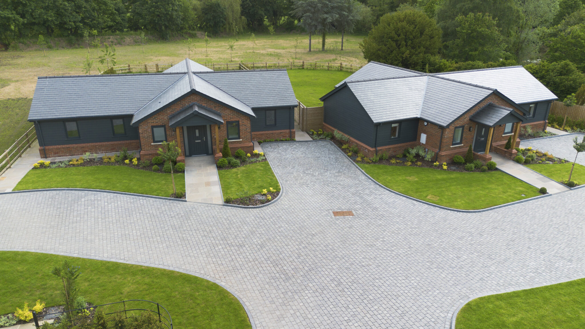Aerial view of Chalk Stream Close, Hertford
